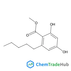 Methyl 2,4-dihydroxy-6-pentylbenzoate structure Methyl 2,4-dihydroxy-6-pentylbenzoate structure