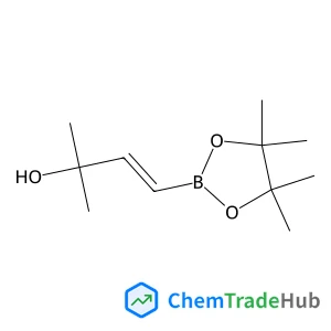(E)-2-methyl-4-(4,4,5,5-tetramethyl-1,3,2-dioxaborolan-2-yl)but-3-en-2-ol structure (E)-2-methyl-4-(4,4,5,5-tetramethyl-1,3,2-dioxaborolan-2-yl)but-3-en-2-ol structure