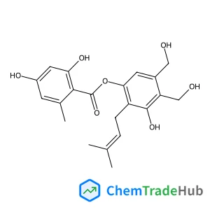 3-Hydroxy-4,5-bis(hydroxymethyl)-2-(3-methylbut-2-en-1-yl)phenyl 2,4-dihydroxy-6-methylbenzoate