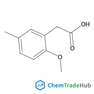 (2-Methoxy-5-methylphenyl)acetic acid Chemical_Structure_Of
