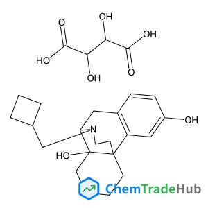 (2S,3S)-2,3-Dihydroxysuccinic acid - 17-(cyclobutylmethyl)morphinan-3,14-diol (1:1)