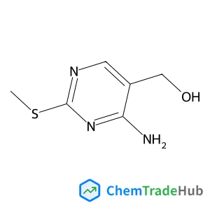 [4-Amino-2-(methylsulfanyl)-5-pyrimidinyl]methanol structure