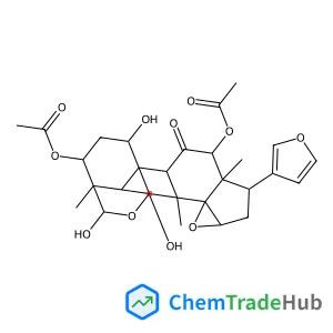 (1S,2R,4R,5R,6S,8R,10S,11S,12R,14R,15R,16R,19S,21R)-6-(3-Furyl)-12,16,19-trihydroxy-5,11,15-trimethyl-3-oxo-9,17-dioxahexacyclo[13.3.3.0~1,14~.0~2,11~.0~5,10~.0~8,10~]henicosane-4,21-diyl diacetate