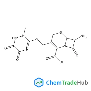 (6R,7R)-7-Amino-3-{[(2-methyl-5,6-dioxo-1,2,5,6-tetrahydro-1,2,4-triazin-3-yl)sulfanyl]methyl}-8-oxo-5-thia-1-azabicyclo[4.2.0]oct-2-ene-2-carboxylic acid