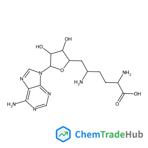 (5S)-5-Amino-6-[(2R,3S,4R,5R)-5-(6-amino-9H-purin-9-yl)-3,4-dihydroxytetrahydro-2-furanyl]-L-norleucine