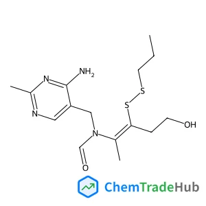 N-[(4-Amino-2-methyl-5-pyrimidinyl)methyl]-N-[(2E)-5-hydroxy-3-(propyldisulfanyl)-2-penten-2-yl]formamide