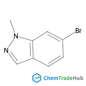 6-Bromo-1-methyl-1H-indazole structure 6-Bromo-1-methyl-1H-indazole structure