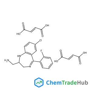 2-AMINOMETHYL-7-CHLORO-2,3-DIHYDRO-5-(2-FLUOROPHENYL)-1H-1,4-BENZODIAZEPINE DIMALEATE
