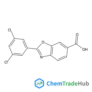 2-(3,5-Dichlorophenyl)-1,3-benzoxazole-6-carboxylic acid structure