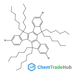 2,7,12-Tribromo-5,5,10,10,15,15-hexahexyl-10,15-dihydro-5H-diindeno[1,2-a:1',2'-c]fluorene