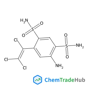 4-Amino-6-(trichlorovinyl)-1,3-benzenedisulfonamide 4-Amino-6-(trichlorovinyl)-1,3-benzenedisulfonamide