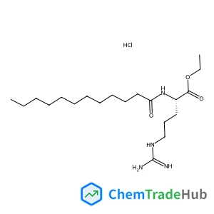 Ethyl N~2~-dodecanoyl-L-argininate hydrochloride (1:1)