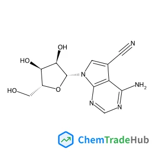 4-Amino-7-((2R,3R,4S,5R)-3,4-dihydroxy-5-(hydroxymethyl)tetrahydrofuran-2-yl)-7H-pyrrolo[2,3-d]pyrimidine-5-carbonitrile