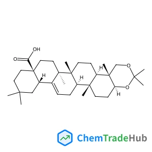 (4aR,4bR,6aR,6bS,8aS,12aS,14aR,14bR,16aS)-2,2,4a,6a,6b,11,11,14b-octamethyl-2H,4H,4aH,4bH,5H,6H,6aH,6bH,7H,8H,8aH,9H,10H,11H,12H,12aH,14H,14aH,14bH,15H,16H,16aH-piceno[3,4-d][1,3]dioxine-8a-carboxylic acid