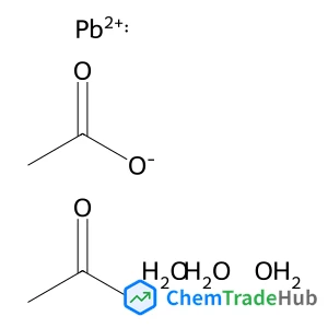 Lead(2+) acetate hydrate (1:2:3) structure Lead(2+) acetate hydrate (1:2:3) structure