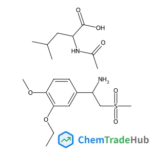 (S)-1-(3-Ethoxy-4-methoxyphenyl)-2-(methylsulfonyl)ethanamine (S)-2-acetamido-4-methylpentanoate