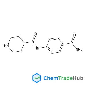 N-(4-Carbamoylphenyl)-4-piperidinecarboxamide