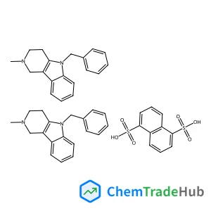 1,5-Naphthalenedisulfonic acid - 5-benzyl-2-methyl-2,3,4,5-tetrahydro-1H-pyrido[4,3-b]indole (1:2)