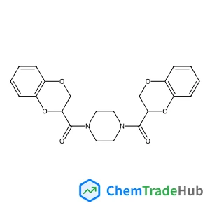 1,4-Piperazinediylbis(2,3-dihydro-1,4-benzodioxin-2-ylmethanone)