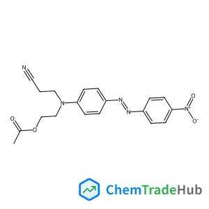 2-[(2-Cyanoethyl){4-[(E)-(4-nitrophenyl)diazenyl]phenyl}amino]ethyl acetate