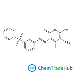 2-Hydroxy-1,4-dimethyl-6-oxo-5-{(E)-[3-(phenylsulfonyl)phenyl]diazenyl}-1,6-dihydro-3-pyridinecarbonitrile