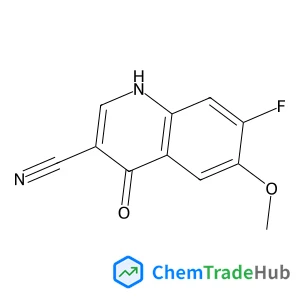 7-Fluoro-6-methoxy-4-oxo-1,4-dihydro-3-quinolinecarbonitrile