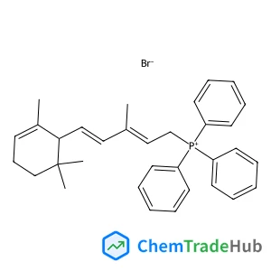 ((2E,4E)-3-methyl-5-(2,6,6-trimethylcyclohex-2-en-1-yl)penta-2,4-dien-1-yl)triphenylphosphonium bromide