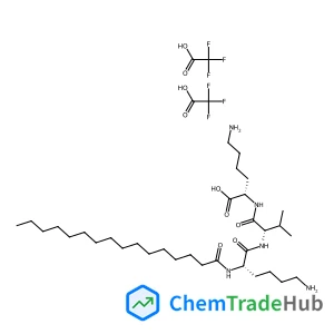 N~2~-Palmitoyl-L-lysyl-L-valyl-L-lysine trifluoroacetate (1:2)