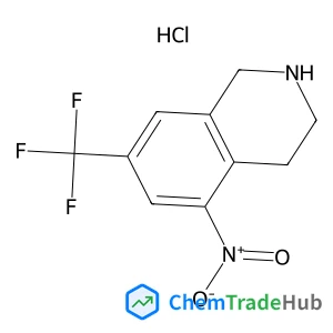 5-Nitro-7-(trifluoromethyl)-1,2,3,4-tetrahydroisoquinoline hydrochloride (1:1)