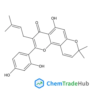 2-(2,4-Dihydroxyphenyl)-5-hydroxy-8,8-dimethyl-3-(3-methyl-2-buten-1-yl)-4H,8H-pyrano[2,3-f]chromen-4-one