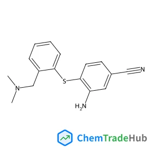 Benzonitrile, 3-amino-4-((2-((dimethylamino)methyl)phenyl)thio)-