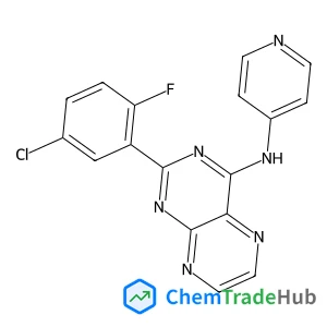 2-(5-Chloro-2-fluorophenyl)-N-(4-pyridinyl)-4-pteridinamine