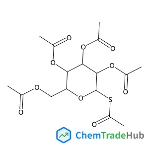 2,3,4,6-Tetra-O-acetyl-1-S-acetyl-1-thio-alpha-D-glucopyranose 2,3,4,6-Tetra-O-acetyl-1-S-acetyl-1-thio-alpha-D-glucopyranose