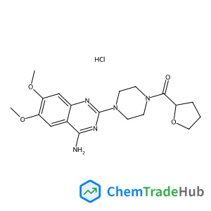 [4-(4-Amino-6,7-dimethoxy-2-quinazolinyl)-1-piperazinyl](tetrahydro-2-furanyl)methanone hydrochloride (1:1)