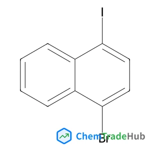 1-Bromo-4-iodonaphthalene structure