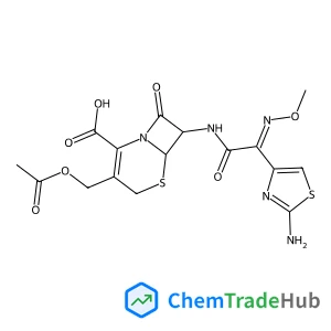 (6R,7R)-3-(Acetoxymethyl)-7-{[(2-amino-1,3-thiazol-4-yl)(methoxyimino)acetyl]amino}-8-oxo-5-thia-1-azabicyclo[4.2.0]oct-2-ene-2-carboxylic acid