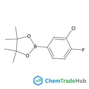 2-(3-Chloro-4-fluorophenyl)-4,4,5,5-tetramethyl-1,3,2-dioxaborolane 2-(3-Chloro-4-fluorophenyl)-4,4,5,5-tetramethyl-1,3,2-dioxaborolane