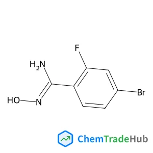 4-Bromo-2-fluoro-N-hydroxybenzamidine structure