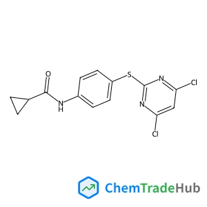 N-{4-[(4,6-Dichloro-2-pyrimidinyl)sulfanyl]phenyl}cyclopropanecarboxamide