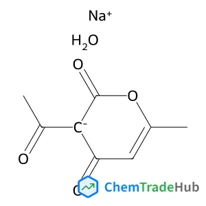 Sodium 3-acetyl-6-methyl-2-oxo-2H-pyran-4-olate hydrate (1:1:1)