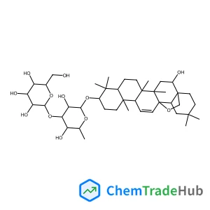 13,28-Epoxy-16β-hydroxyolean-11-en-3β-yl 6-deoxy-3-O-(β-D-glucopyranosyl)-β-D-galactopyranoside 13,28-Epoxy-16β-hydroxyolean-11-en-3β-yl 6-deoxy-3-O-(β-D-glucopyranosyl)-β-D-galactopyranoside