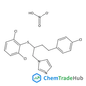 1-{4-(4-Chlorophenyl)-2-[(2,6-dichlorophenyl)sulfanyl]butyl}-1H-imidazole nitrate (1:1)