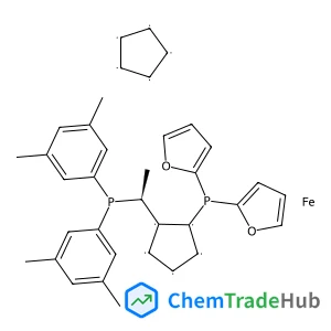 1,2,3,4,5-Cyclopentanepentayl, compd. with 1-[(1S)-1-[bis(3,5-dimethylphenyl)phosphino]ethyl]-2-(di-2-furanylphosphino)-1,2,3,4,5-cyclopentanepentayl, iron salt (1:1:1)