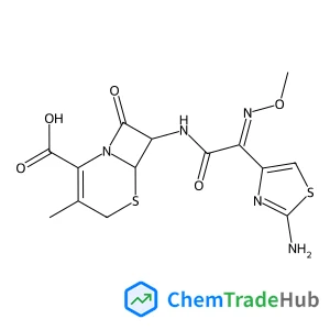 (6R,7R)-7-{[(2Z)-2-(2-Amino-1,3-thiazol-4-yl)-2-(methoxyimino)acetyl]amino}-3-methyl-8-oxo-5-thia-1-azabicyclo[4.2.0]oct-2-ene-2-carboxylic acid