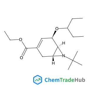 Ethyl (1R,5R,6S)-7-(2-methyl-2-propanyl)-5-(3-pentanyloxy)-7-azabicyclo[4.1.0]hept-3-ene-3-carboxylate