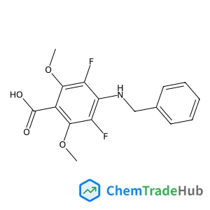 4-(Benzylamino)-3,5-difluoro-2,6-dimethoxybenzoic acid structure 4-(Benzylamino)-3,5-difluoro-2,6-dimethoxybenzoic acid structure