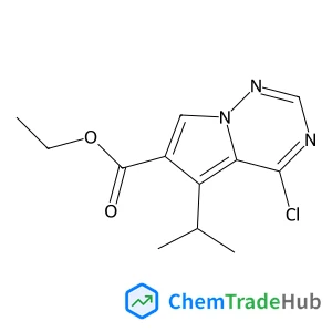 Ethyl 4-chloro-5-isopropylpyrrolo[2,1-F][1,2,4]triazine-6-carboxylate