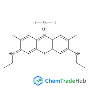 3,7-Bis(ethylamino)-2,8-dimethylphenothiazin-5-ium zinc chloride (1:1:3)