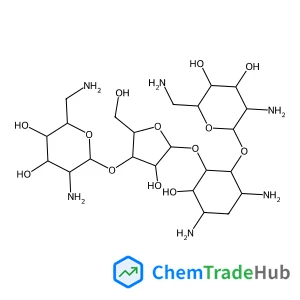 (1R,2R,3S,4R,6S)-4,6-Diamino-2-{[3-O-(2,6-diamino-2,6-dideoxy-alpha-D-glucopyranosyl)-beta-D-ribofuranosyl]oxy}-3-hydroxycyclohexyl 2,6-diamino-2,6-dideoxy-alpha-D-glucopyranoside