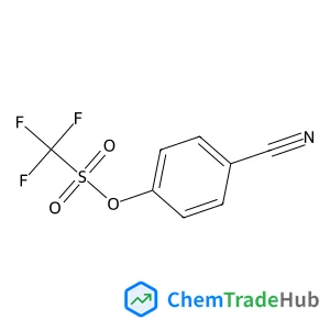 4-Cyanophenyl trifluoromethanesulfonate structure 4-Cyanophenyl trifluoromethanesulfonate structure